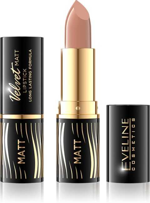Eveline Cosmetics Velvet Matt lūpų dažai 500 Nude, 4,1 g