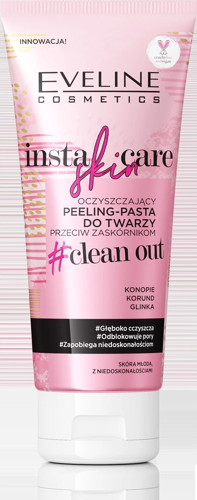 Eveline Cosmetics Insta Skin Care valomasis veido pilingas-pasta nuo inkštirų 75ml