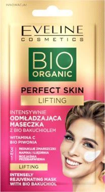 Eveline Cosmetics Veido kaukė su vitaminu C Eveline BIO Organic Perfect Skin, 8 ml