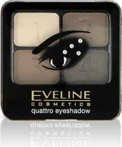 „Eveline Cosmetics Quattro“ akių šešėliai 10, 7,2 g