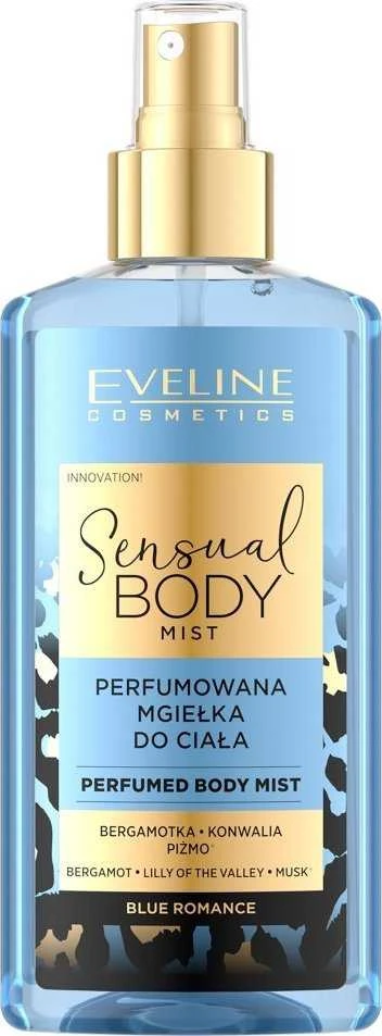 Eveline Cosmetics Sensual Body Mėlyna Romance Body Purškiklis kūnui, 150 ml