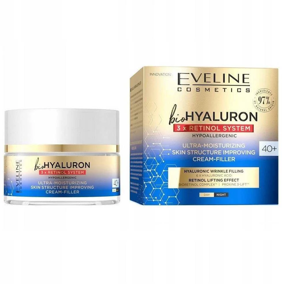 Eveline Cosmetics BioHyaluron 3 x Retinol, 50 ml