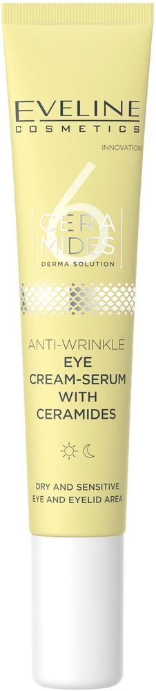 Eveline Cosmetics 6 Ceramides Ceramides Anti-Wrinkle Paakių kremas, 20 ml