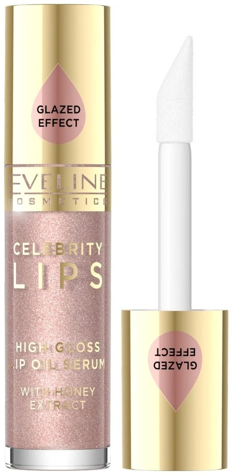 „Eveline Cosmetics Celebrity Lips“ blizgus lūpų aliejus „01 Like Magic“, 5 ml