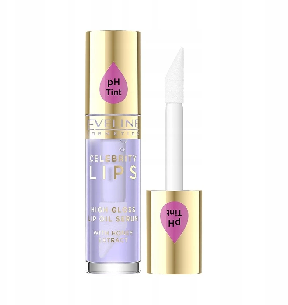 „Eveline Cosmetics Celebrity Lips“ blizgus lūpų aliejus „03 Violet“, 5 ml