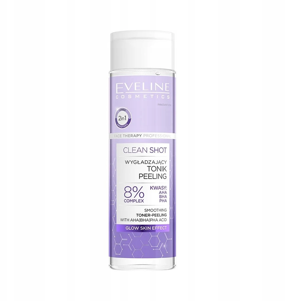 „Eveline Cosmetics Clean Shot“ šveičiamasis tonikas veido losjonas, 200 ml