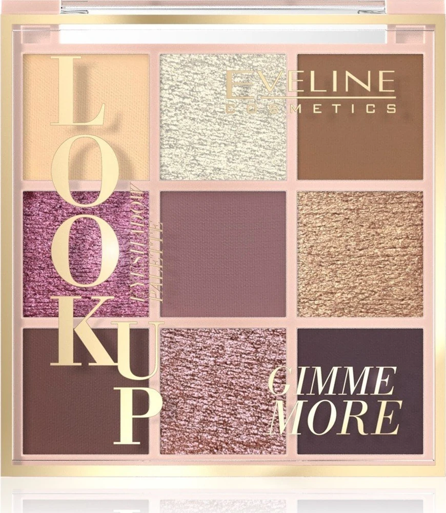 Eveline Cosmetics „Look Up“ paletė iš 9 „Gimme More“ akių šešėlių 10,8 g