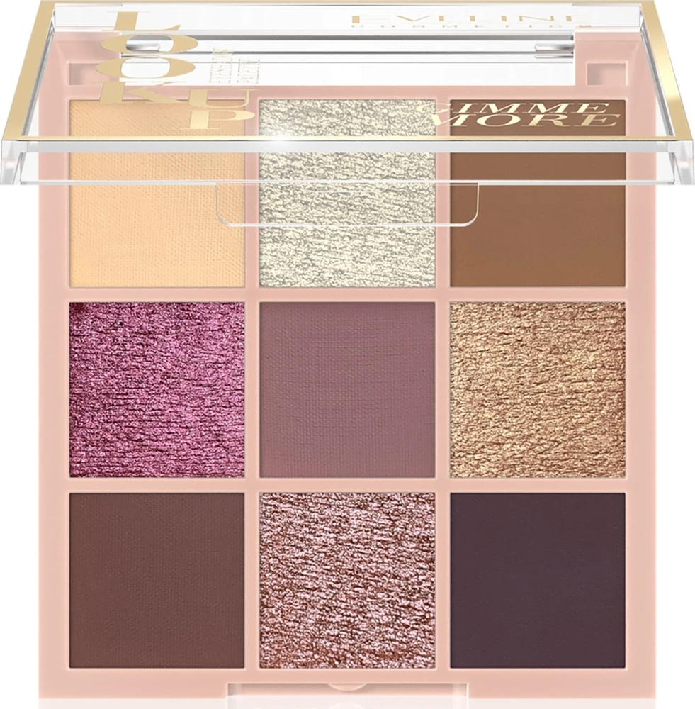 Eveline Cosmetics „Look Up“ paletė iš 9 „Gimme More“ akių šešėlių 10,8 g