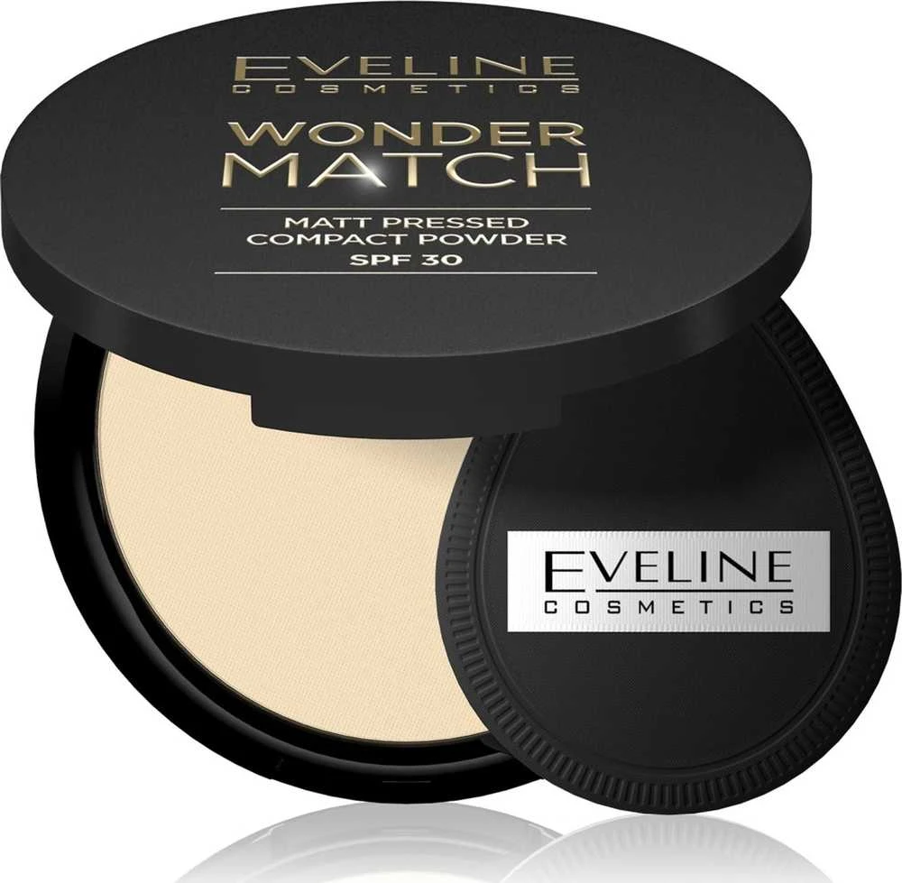 Eveline Kolorowka Eveline Cosmetics Wonder Match Matt Pressed Compact Powder 01 Light rusvai gelsvas, 8 g