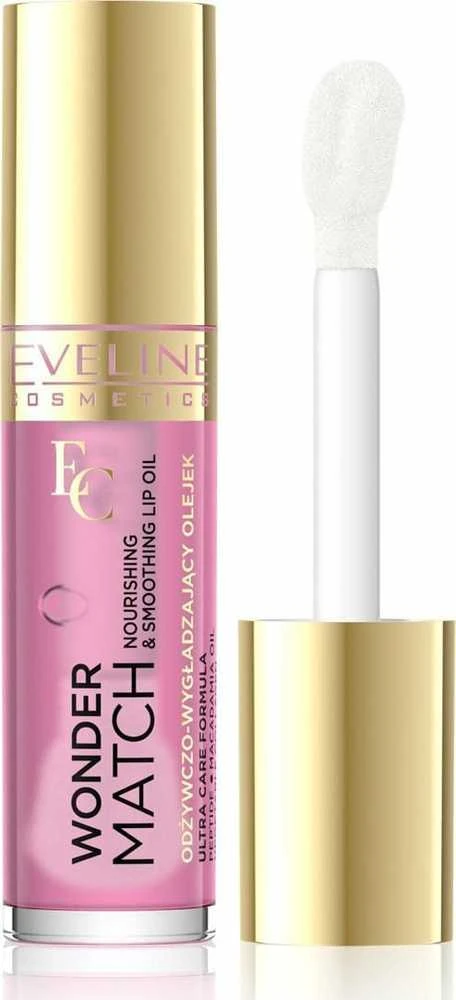 Eveline Cosmetics Wonder Match maitininantis ir glotninamasis lūpų aliejus 02 Delicate Rose, 5 ml