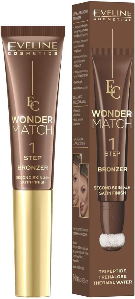 „Eveline Cosmetics Wonder Match“ bronzantai 02, 14 ml