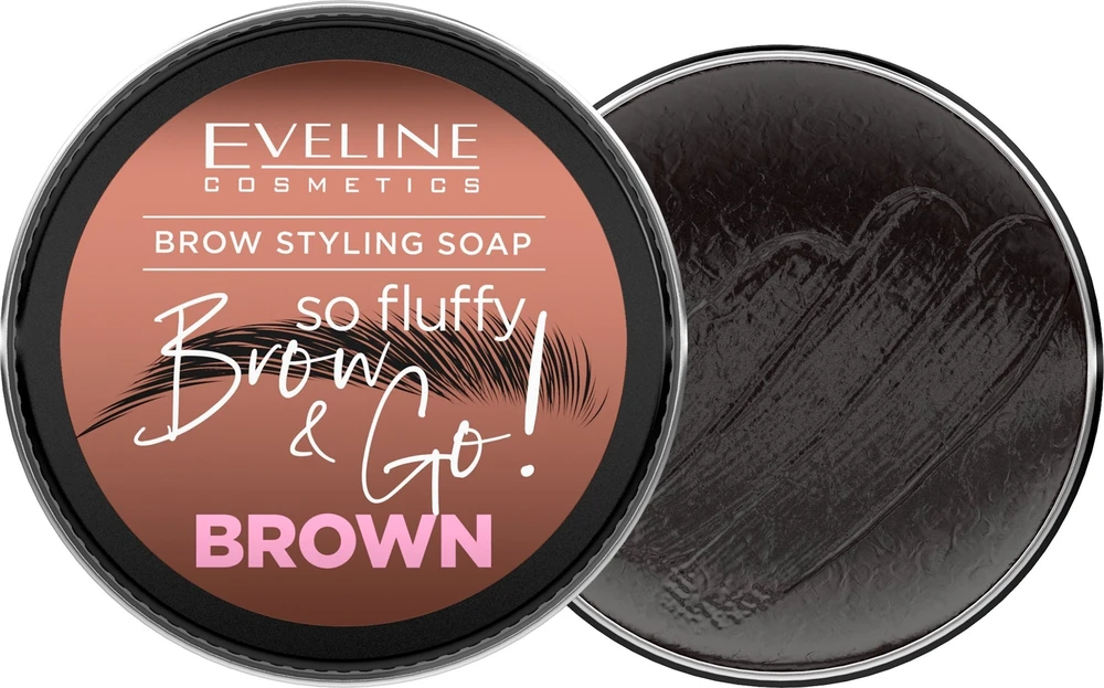 Eveline Cosmetics Brow&Go! Styling Soap Brown, 25 g
