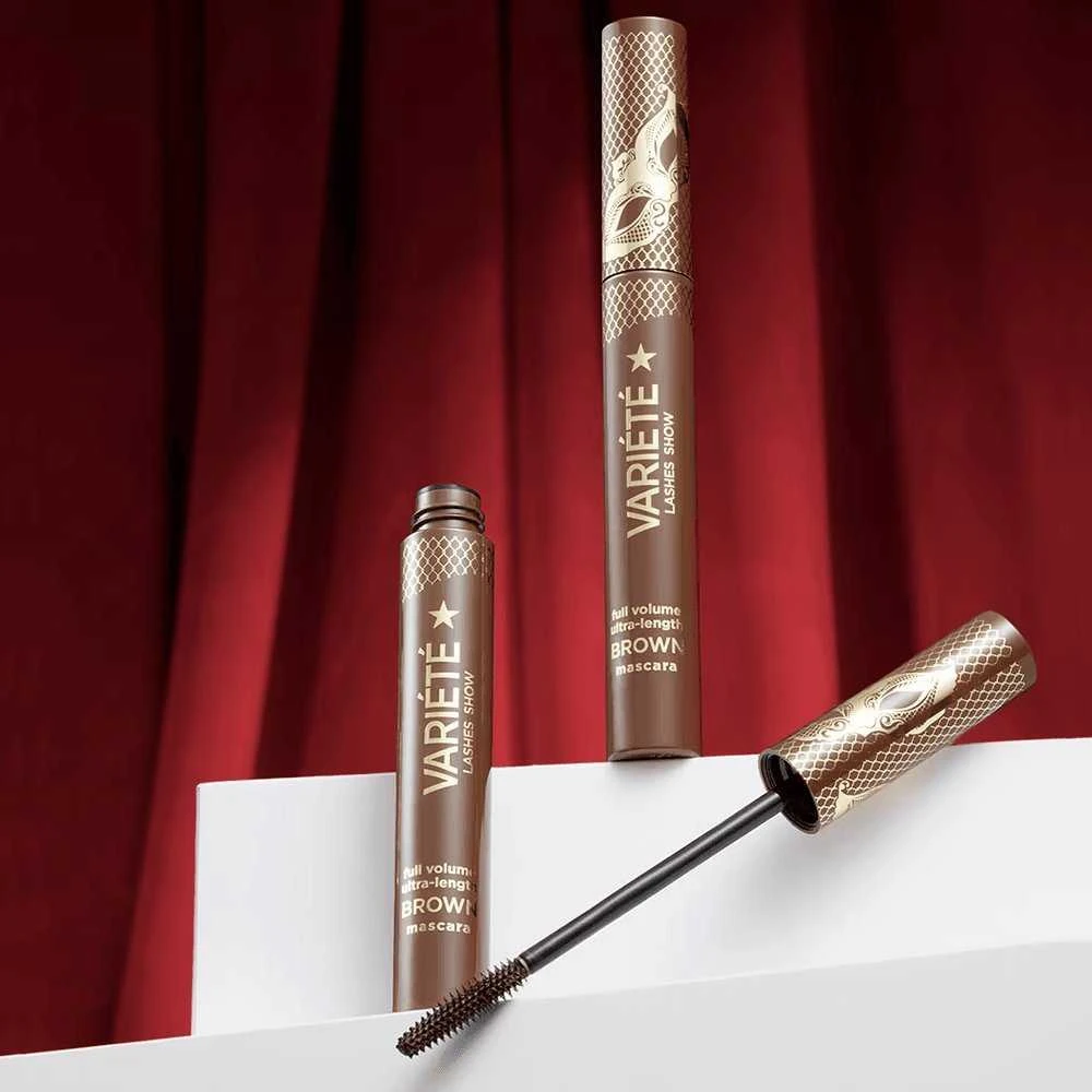 Eveline Cosmetics Variete blakstienų tušas rudos spalvos, 10 ml