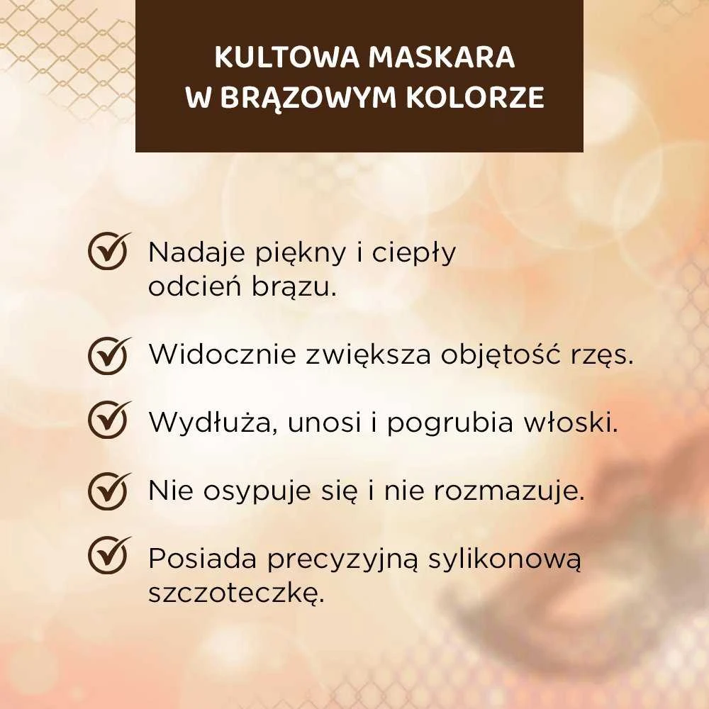 Eveline Cosmetics Variete blakstienų tušas rudos spalvos, 10 ml