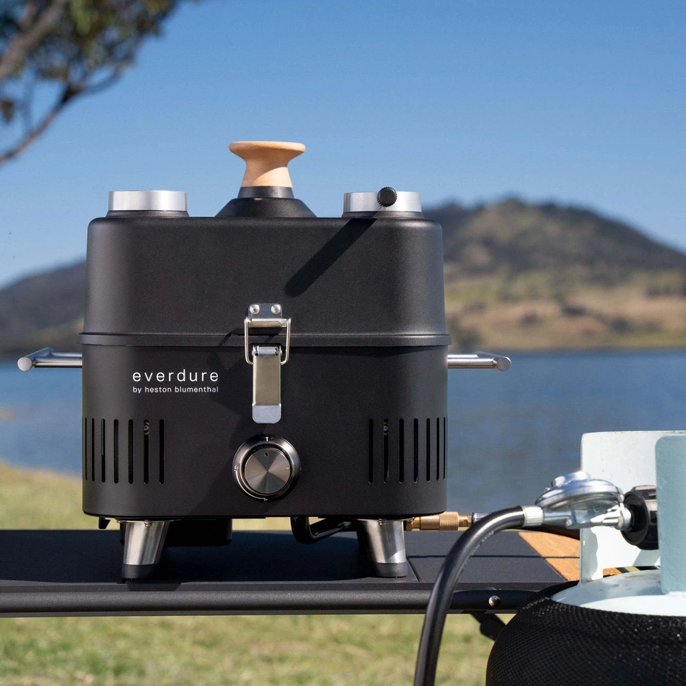 Everdure Cube Proflame 360 gas camping grill, juodas (ECUBEG2B)