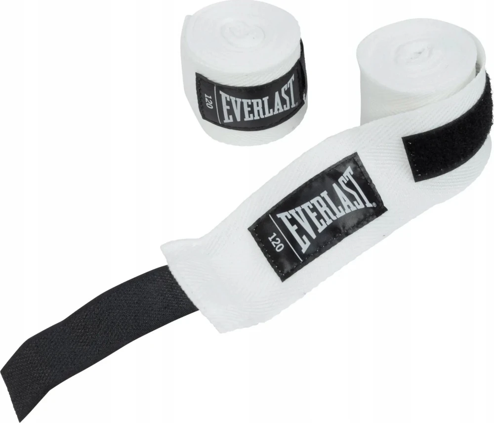 Everlast Bokso įtvarai, balti, kvėpuojantys, tvirti, 305 cm
