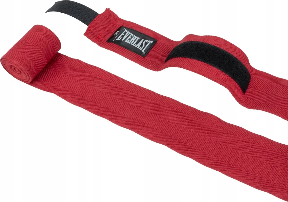 „Everlast Wraps Tapes“ bokso tvarsčiai, raudoni, kvėpuojantys, tvirti, 305 cm
