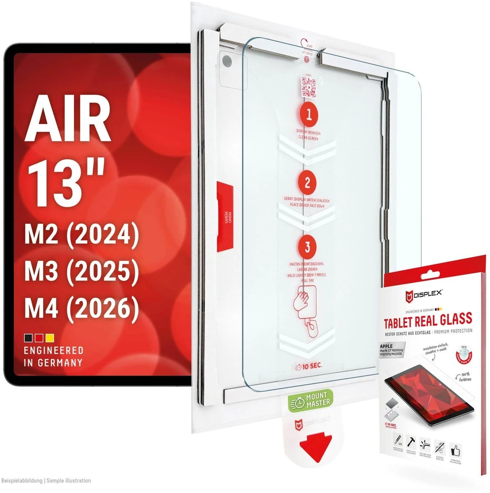 E.V.I. DISPLEX Planšetė Real Glass iPad Air 13 (2024/25/26) (02292)