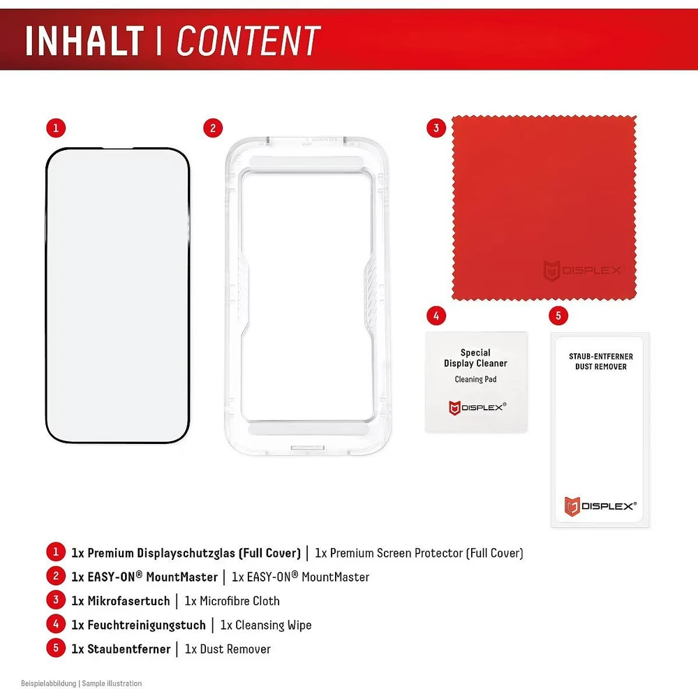 E.V.I. DISPLEX Premium Glass MountMaster Apple iPhone 16e / 17e