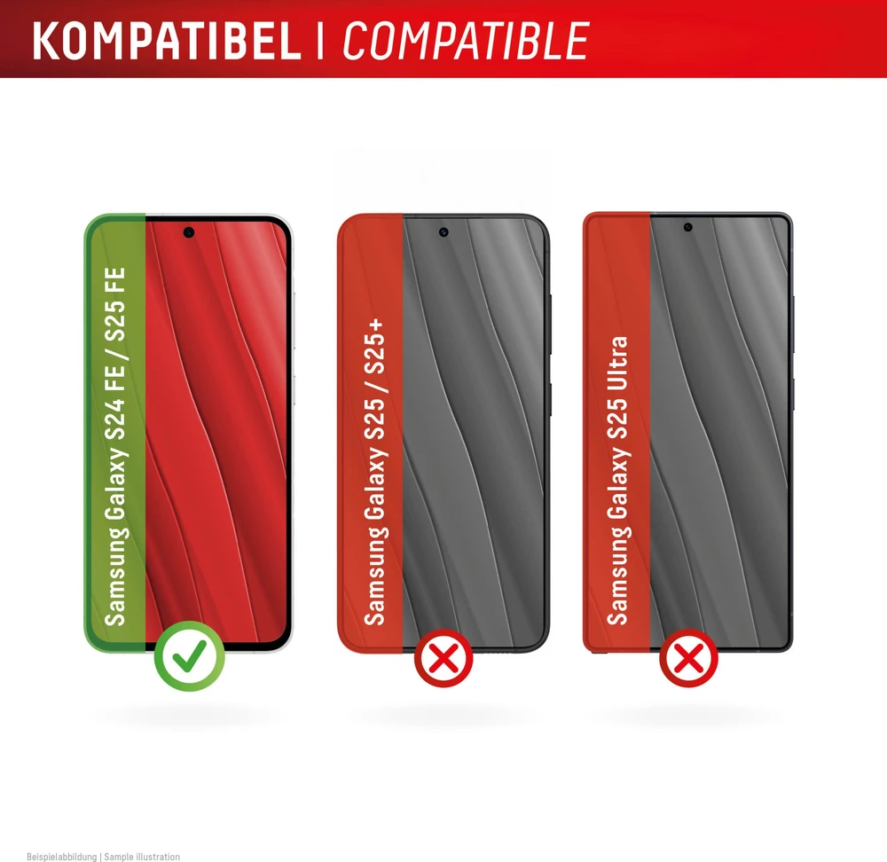 „Samsung Galaxy S24 FE/S25 FE“ tikras ekrano stiklas, pagamintas iš „Displex Transparent“