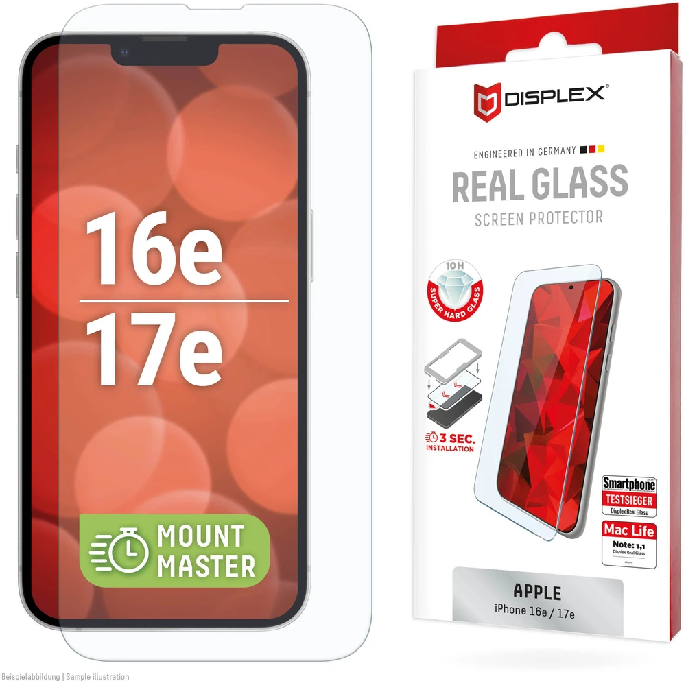 E.V.I. DISPLEX tikro stiklo laikiklis Apple iPhone 16e / 17e