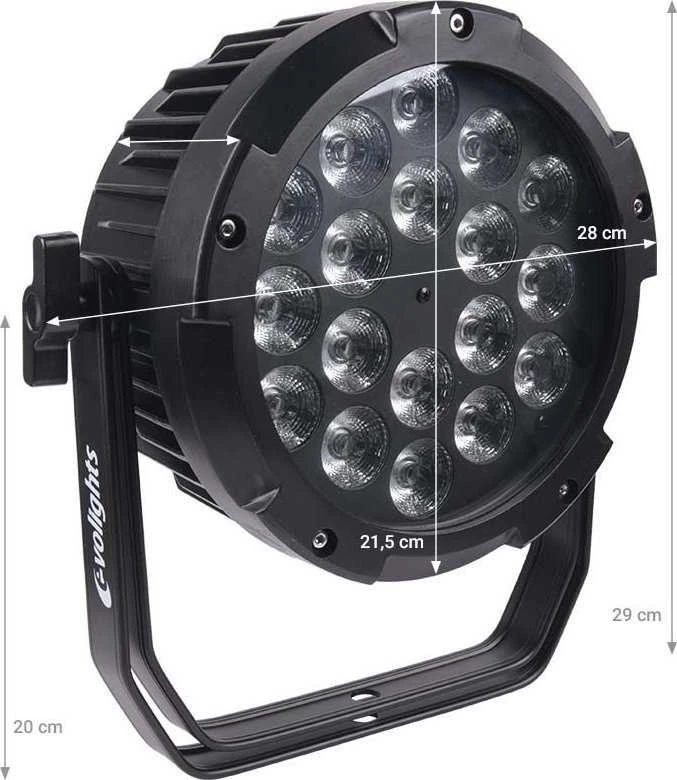 „Carruzzo EVOLIGHTS GLAZE PAR IP65“ lauko LED prožektorius