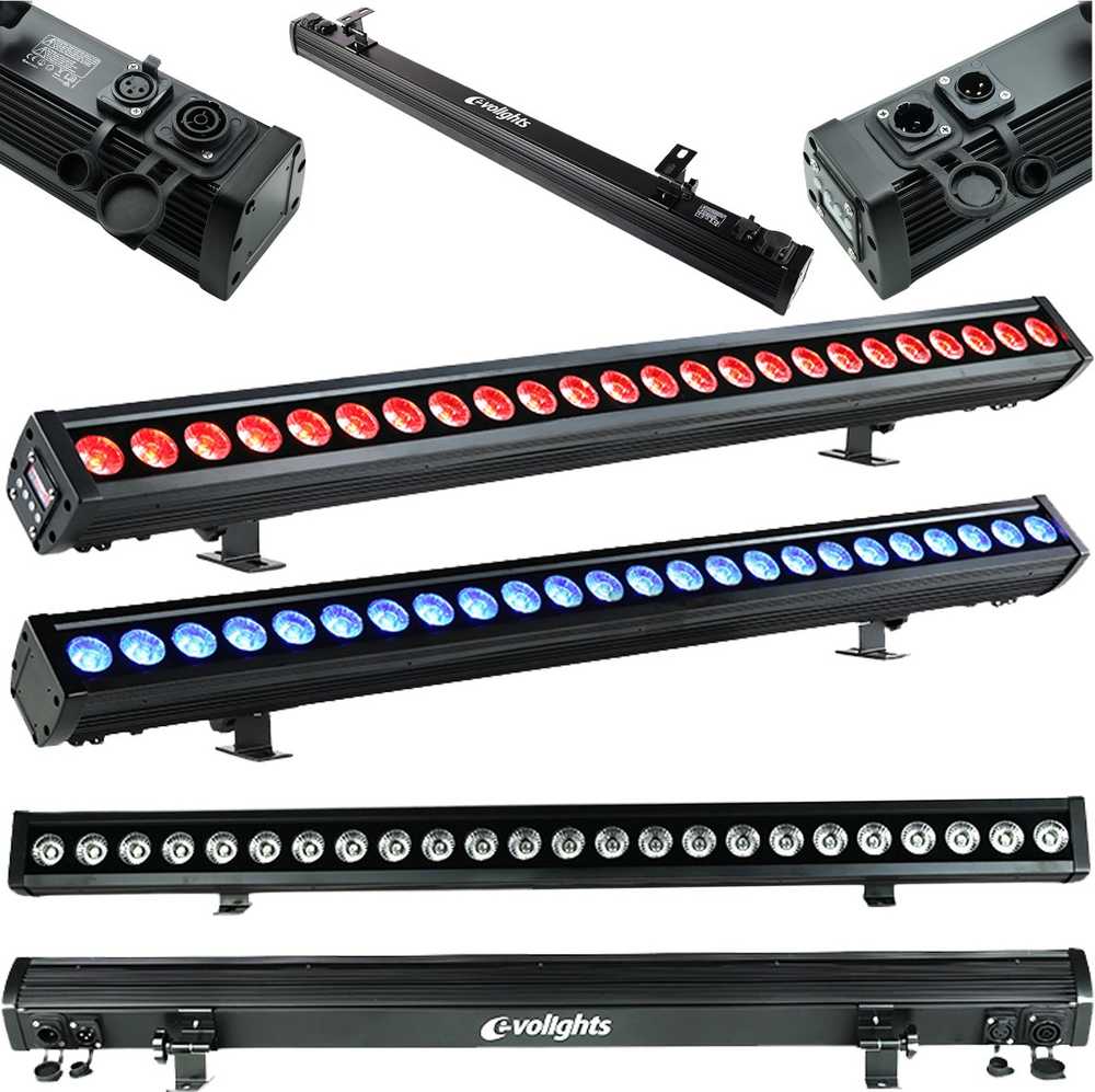 EVOLIGHTS GLAZE BAR 24x4W RGBW IP65 apšvietimo juosta
