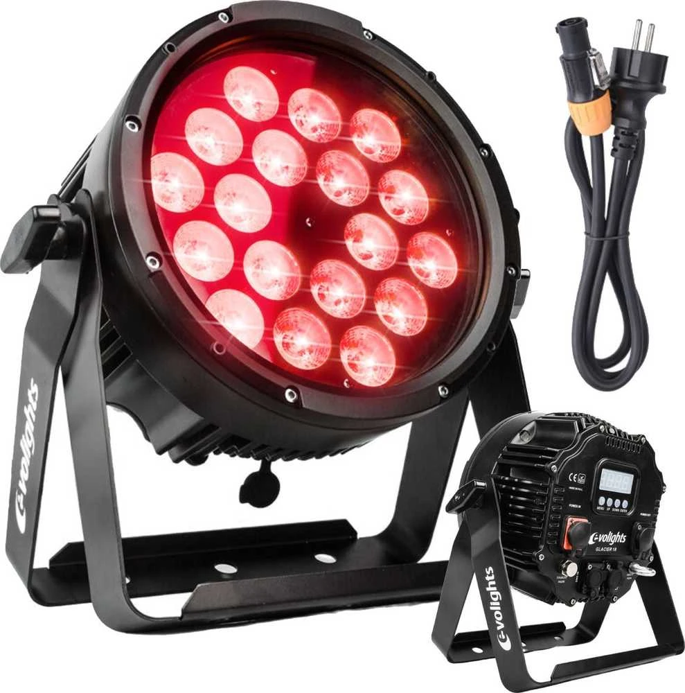 EVG lauko PAR reflektorius EVOLIGHTS GLACIER 18