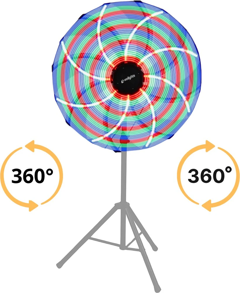 EVOLIGHTS VORTEX judantis DMX šviesos efektas