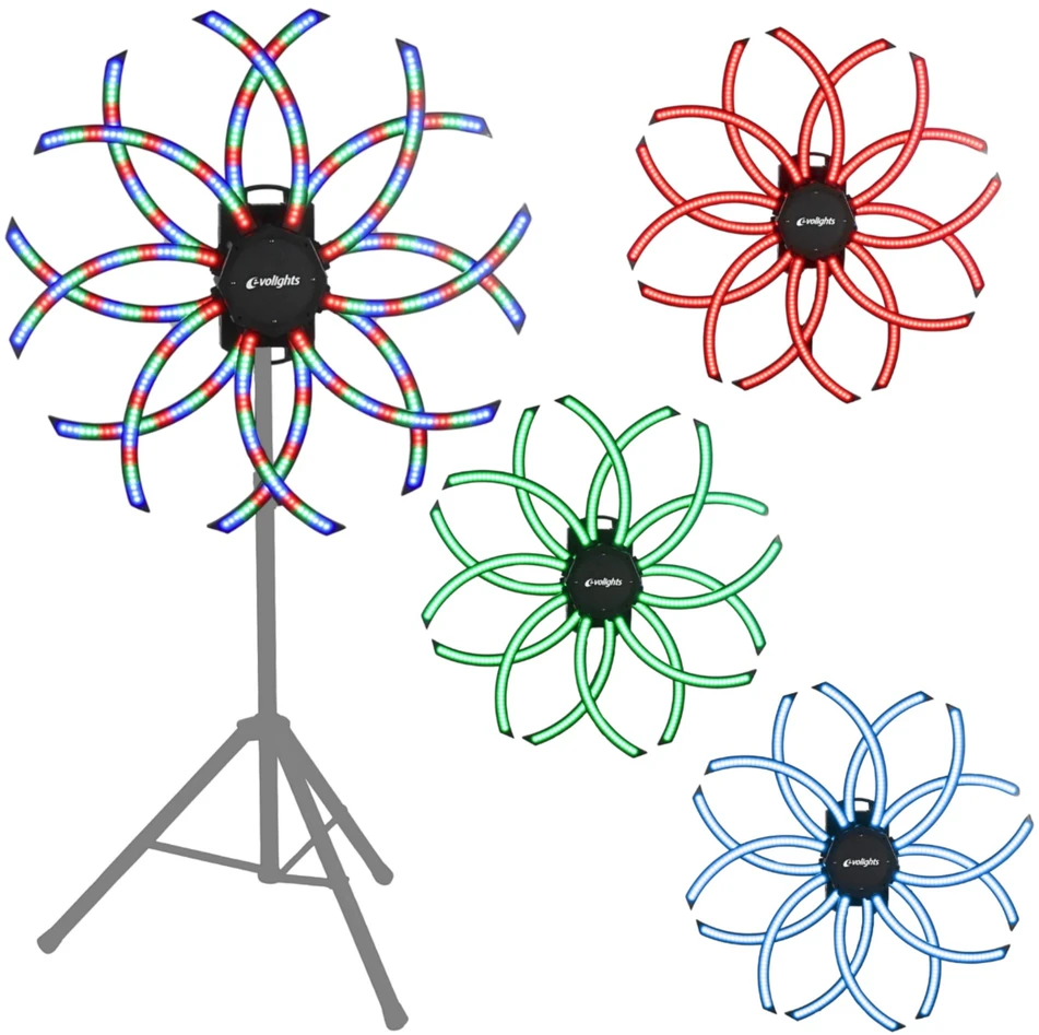 EVOLIGHTS VORTEX judantis DMX šviesos efektas