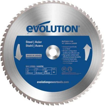 Evolution pjovimas diskas plienui 355mm 66T