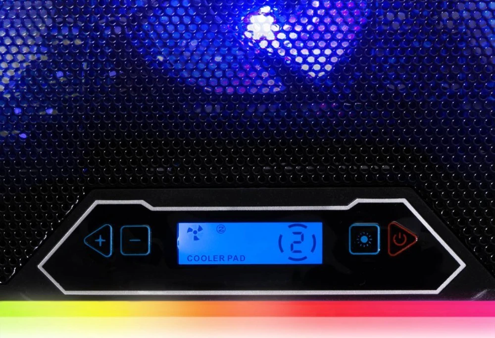 Evolveo Ania 9 RGB aušinimo padėklas, reguliuojamas stovas profesionaliam nešiojamajam kompiuteriui