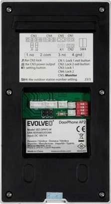EVOLVEO DoorPhone AP2-2 laidinis vaizdo telefonas dviem butams su programa