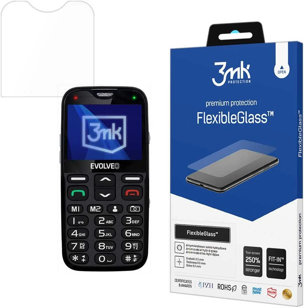 3Mk Protection „Evolveo EasyPhone XG“ – 3 mk lankstus stiklas