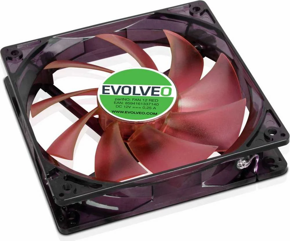 Evolveo FAN 12 Raudonas ventiliatorius