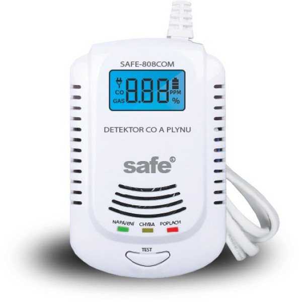 Evolveo SAFE Saugus kombinuotas CO, degių ir sprogių dujų detektorius 808COM
