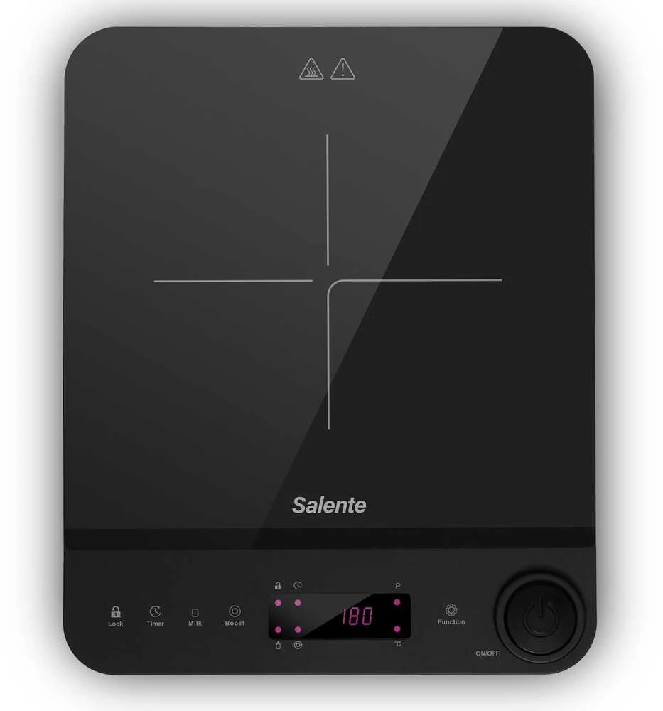 Evolveo Salente InductPro1, indukcinė viryklė, vienas degiklis, juoda