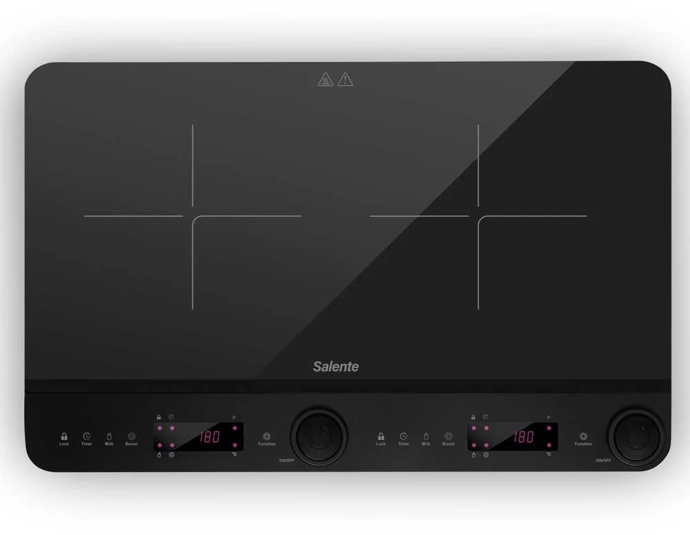 Evolveo Salente InductPro2, indukcinė viryklė, dvigubas degiklis, juoda