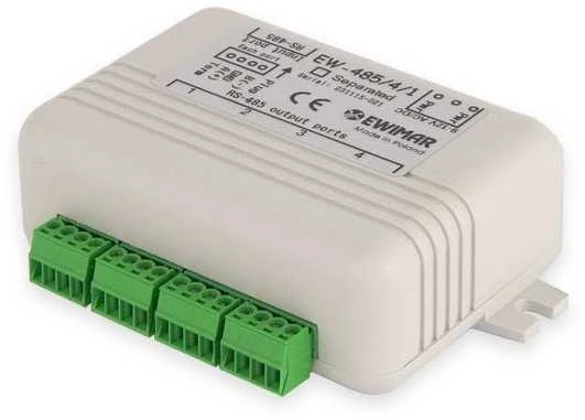 Ewimar RS-485 magistralės skirstytuvas EW-485/4/1/SO su optine izoliacija