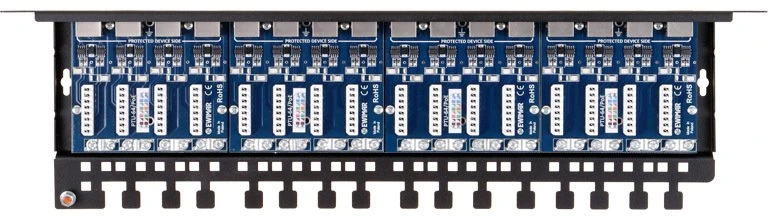Ewimar PTU-616R-ECO/PoE Patch skydelis su apsauga nuo viršįtampių Gigabit Ethernet tinklams, 16 kanalų