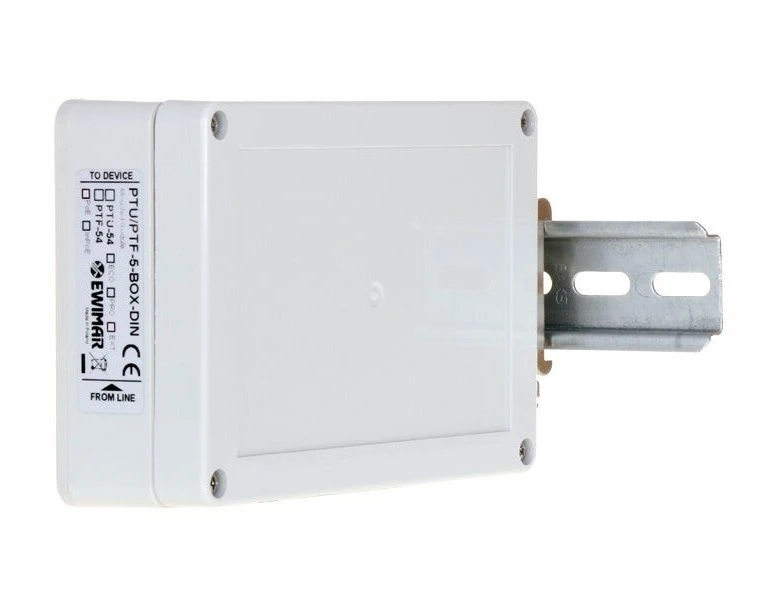 Ewimar PTU/PTF-6-BOX-DIN Profesionalus plastikinis korpusas PTF-64 ir PTU-64 moduliams ant DIN bėgio