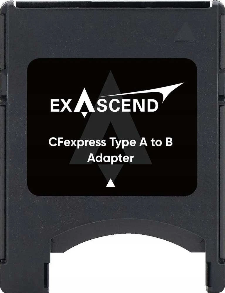ExAscend CFexpress A į B adapteris iš priekio