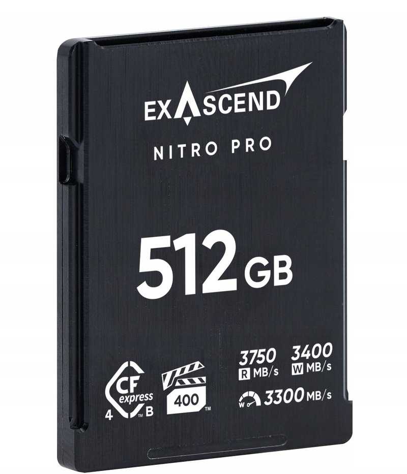 Atminties kortelė ExAscend Nitro Pro CFexpress B 512GB (EXPC4NB512GB) kortelė