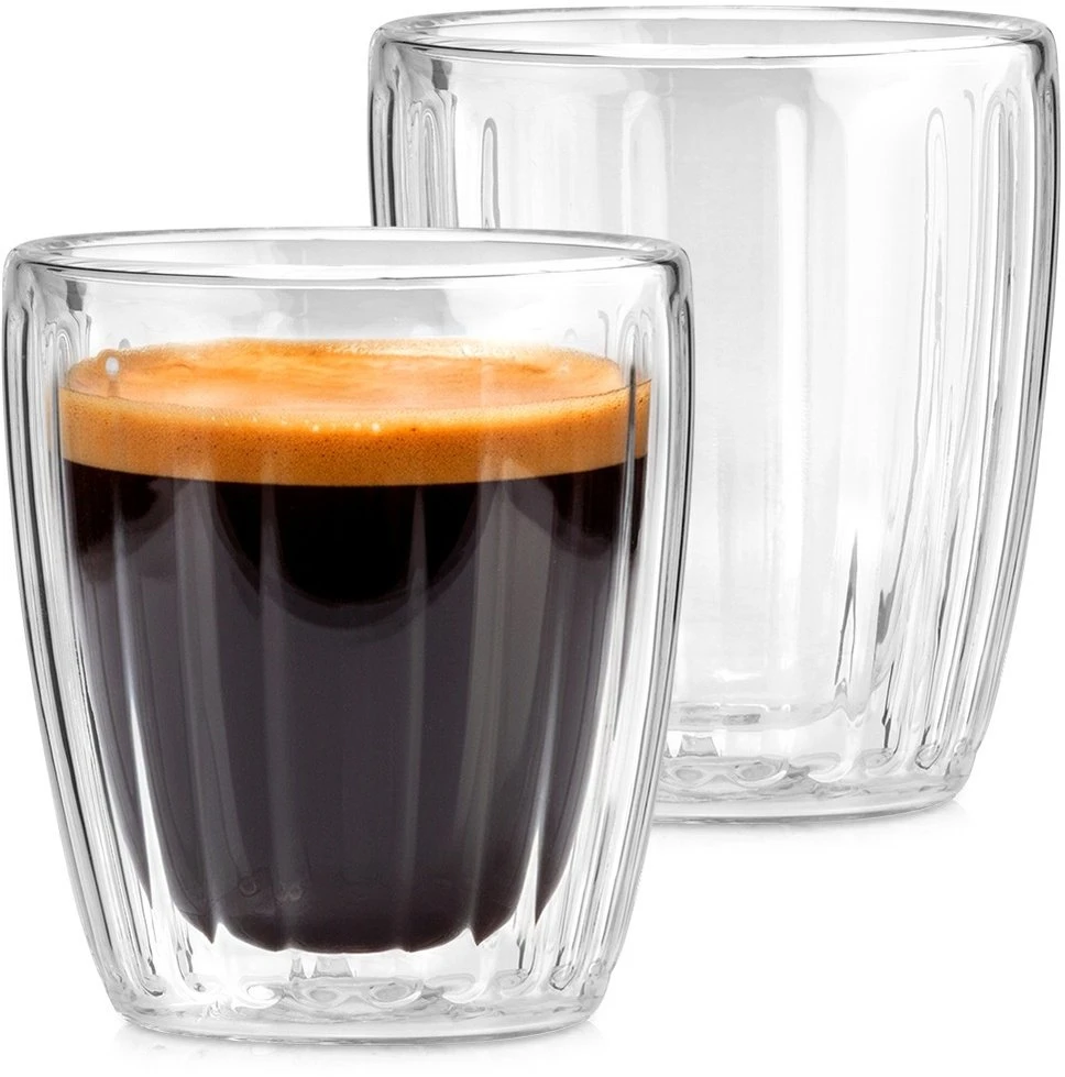 Excellent Electrics Termo stiklinės espresso kavai 120 ml 2 vnt - Modernus dizainas