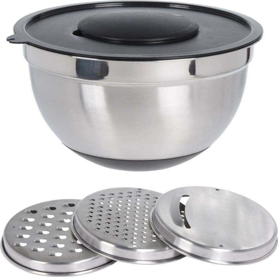 Excellent Houseware Maišymo dubuo su tarka plieninė 4,5 l