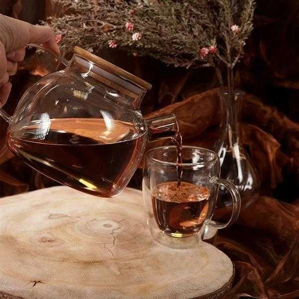 None Arbatinukas su sieteliu stiklinis 1 l