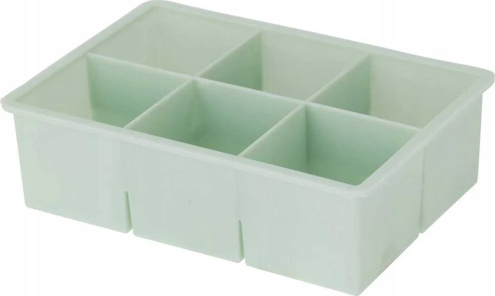 Excellent Houseware Cube Ledo kubelių padėklas 6 kubeliams, 16,5 x 11,5 x 5 cm