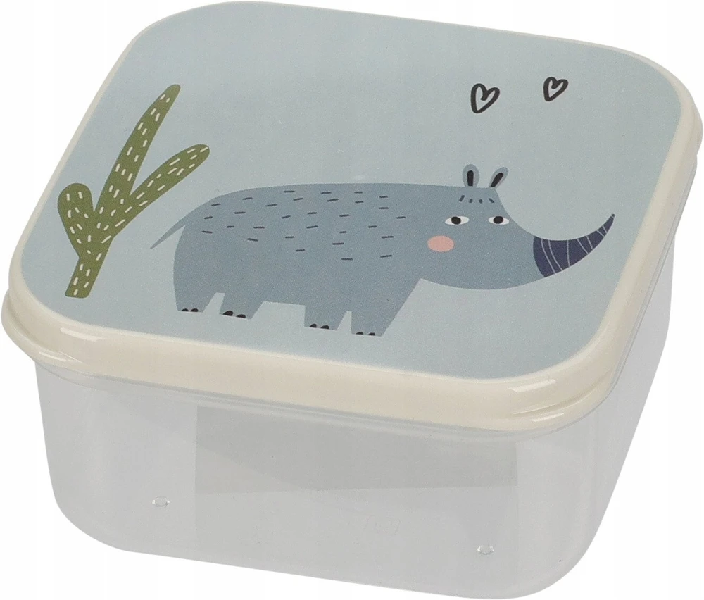 Excellent Houseware Home Styling Collection Maisto laikymo dėžutės vaikui 4 vnt. - įvairių dydžių, su gyvūnų motyvais
