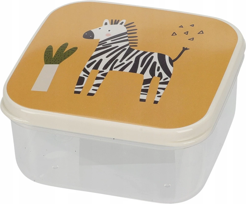 Excellent Houseware Home Styling Collection Maisto laikymo dėžutės vaikui 4 vnt. - įvairių dydžių, su gyvūnų motyvais