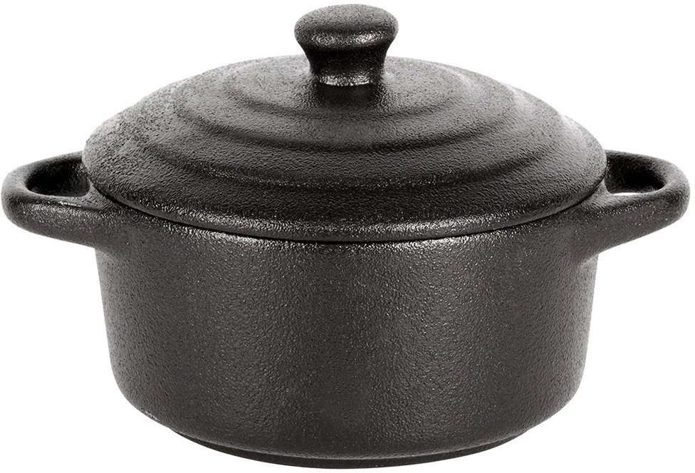 Excellent Houseware Kepimo indas su dangčiu 300 ml porcelianinis